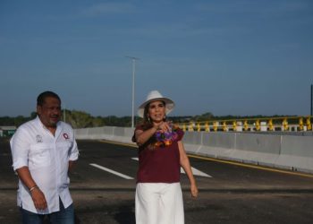 Entra en servicio espectacular y moderno puente de entrada a Chetumal, la hermosa capital: Mara Lezama