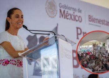 Familias de desaparecidos irrumpen en evento de Claudia Sheinbaum en Mazatlán