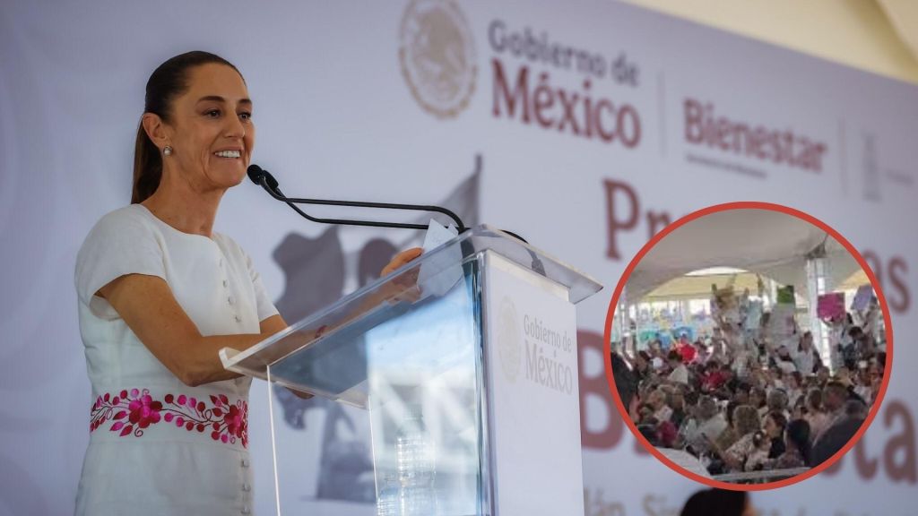 Familias de desaparecidos irrumpen en evento de Claudia Sheinbaum en Mazatlán, Sinaloa: "¡Vivos los queremos!"