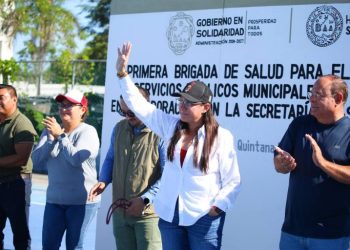 Llevan “Brigada de Salud” a trabajadores de Servicios Públicos de Solidaridad