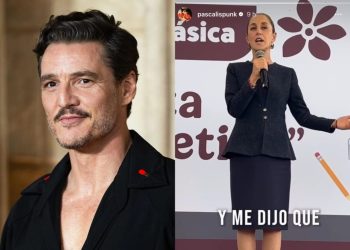 Pedro Pascal presume “fanatismo” por Claudia Sheinbaum; desata críticas y memes