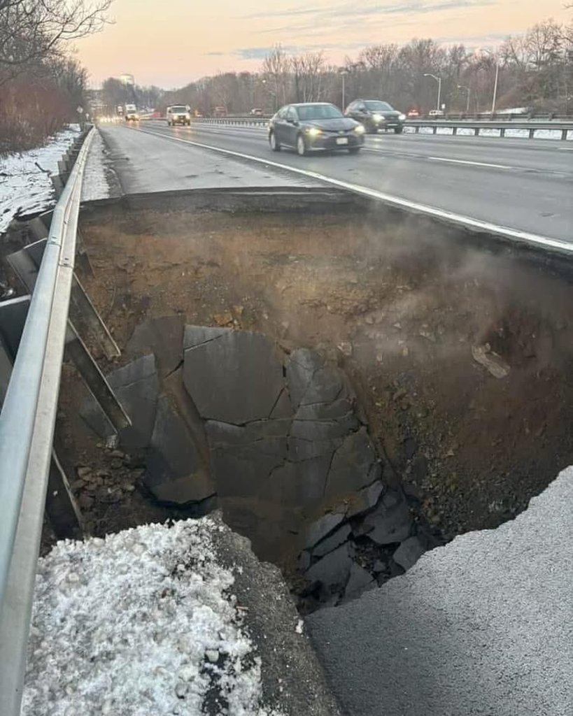 Socavón en Nueva Jersey