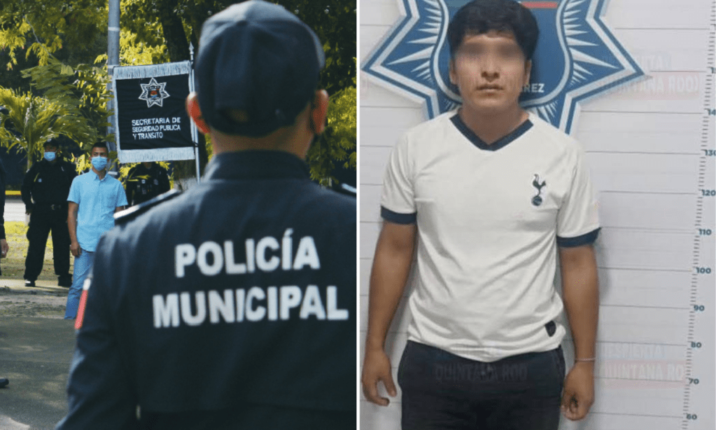 Se fuga reo en Cancún detenido de violación cuando policías municipales lo trasladaban a la FGE Quintana Roo