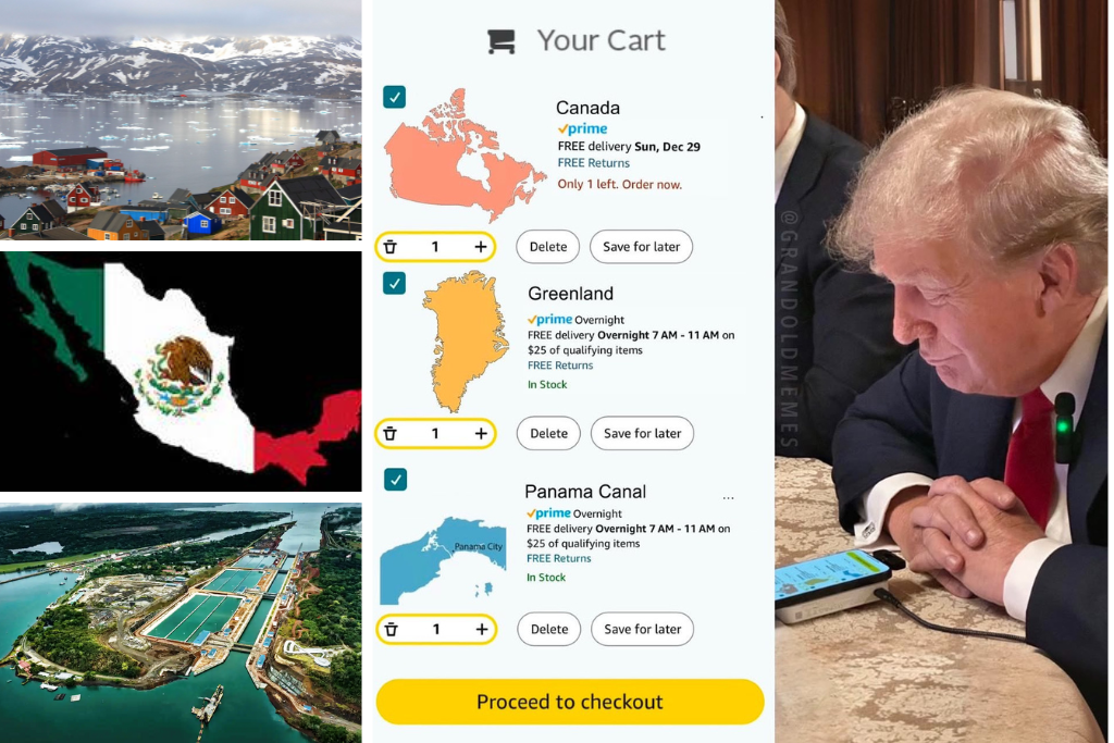 Trump Panamá México Canadá Groenlandia