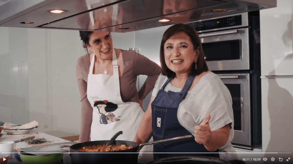 Xóchitl Gálvez y Kenia López Rabadán publican un video en la red social X para hablar de la situación política de México.