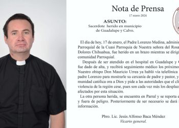 Ataque armado contra sacerdote y presidenta seccional en Chihuahua