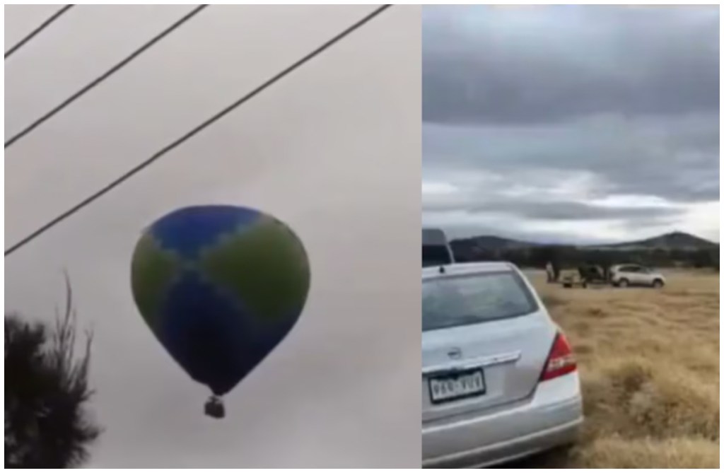 Cae globo aerostático en Edomex tras despegar pese a las malas condiciones del clima; dos turistas extranjeros heridos