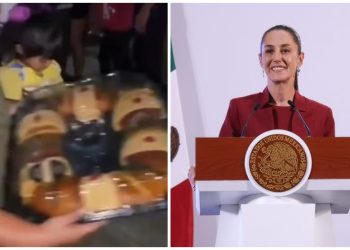 Claudia Sheinbaum repudia que ciudadanos reciban regalos del CJNG
