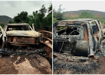 Dos hombres mueren calcinados por artefacto explosivo en Michoacán