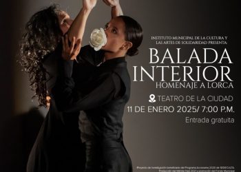 Invitan a “Balada Interior: Homenaje a Lorca” en el Teatro de la Ciudad de Playa del Carmen