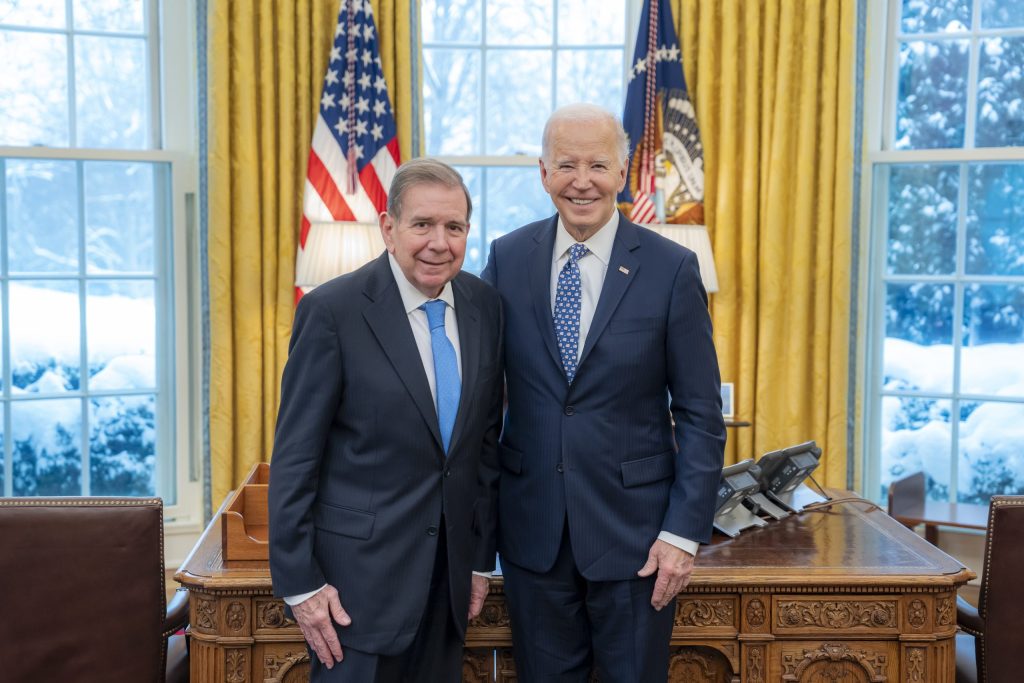 Joe Biden, presidente de los Estados Unidos y Edmundo González Urrutia, principal opositor de Nicolás Maduro en Venezuela, se reunieron según lo informó la Casa Blanca.