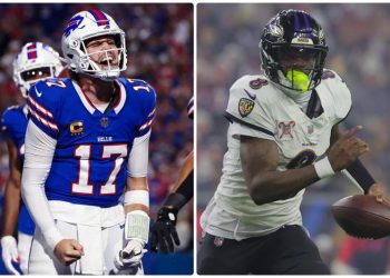 Josh Allen y Lamar Jackson, favoritos al MVP de la NFL tras campañas de récords