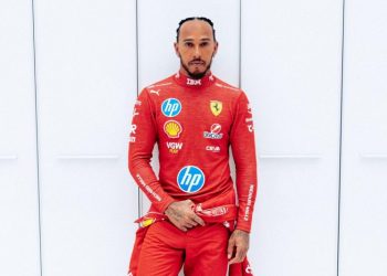 Lewis Hamilton rueda por primera vez con Ferrari
