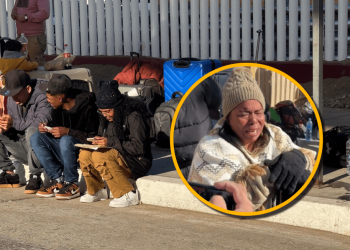 Llanto y gritos de enojo: la frustración de migrantes en la frontera