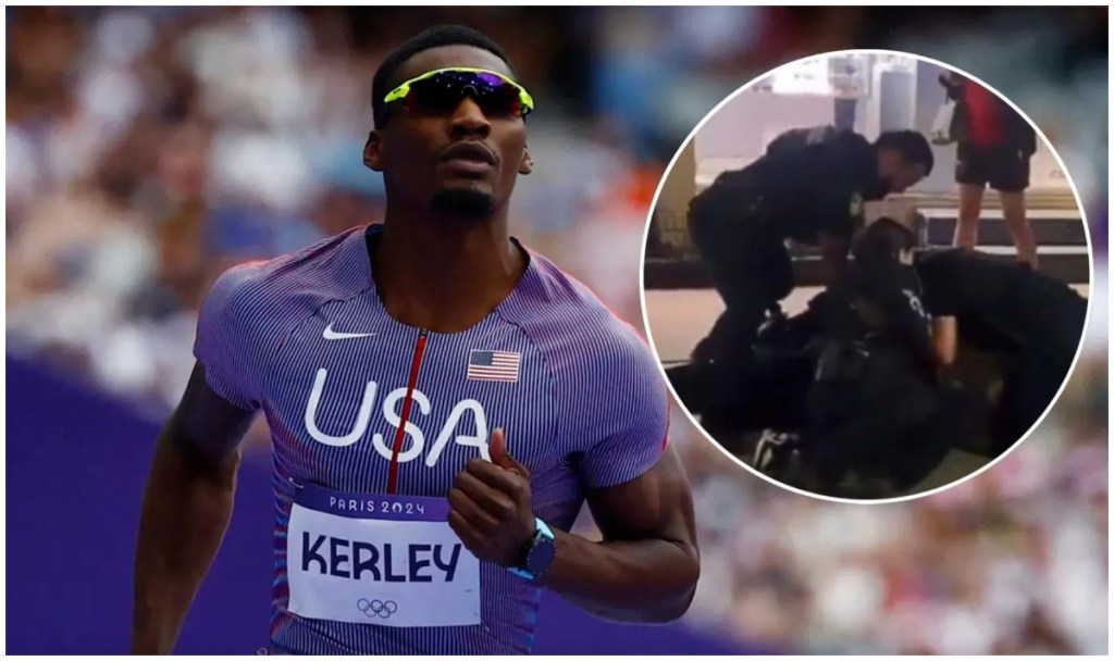 El medallista olímpico Fred Kerley fue arrestado con violencia en Miami tras un enfrentamiento con la policía local