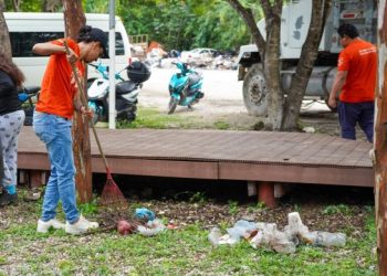 Realiza IQJ Jornada Nacional de Voluntariado “Faena por la Igualdad en Tulum”