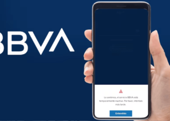 Reportan fallas en la aplicación móvil de BBVA hoy
