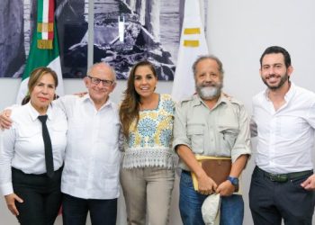 Revisan Mara Lezama y director del INAH, Diego Prieto, alcances de PROMEZA en Quintana Roo