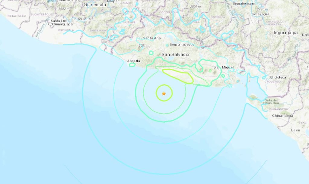 Sismo en El Salvador