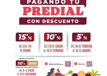 INVITA GOBIERNO DE BJ A ÚLTIMA SEMANA DE SEGUNDA ETAPA DE DESCUENTO EN PREDIAL