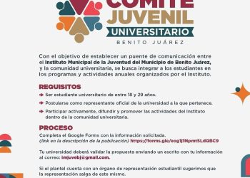 ÚLTIMOS DÍAS PARA SUMARSE AL “COMITÉ JUVENIL UNIVERSITARIO” DE CANCÚN