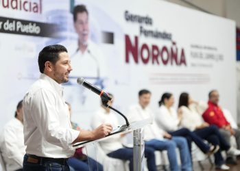 Ahora será el pueblo quien decida, enfatiza Renán Sánchez al acompañar al Senador Fernández Noroña en asamblea informativa sobre la Reforma Judicial