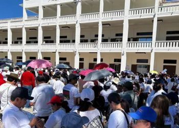 protesta de maestros en Chetumal