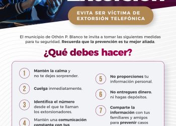 Alertan por llamadas de extorsión en Othón P. Blanco