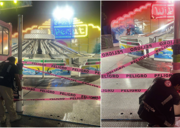 Adolescente cae de juego mecánico en feria de Cozumel (VÍDEO)