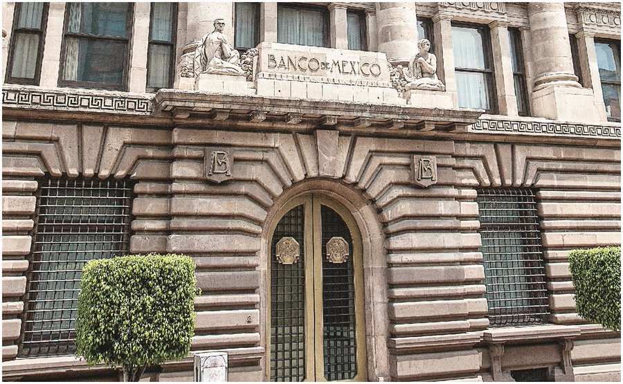 La sede de Banxico, que bajó su pronóstico de crecimiento económico de México en 2025