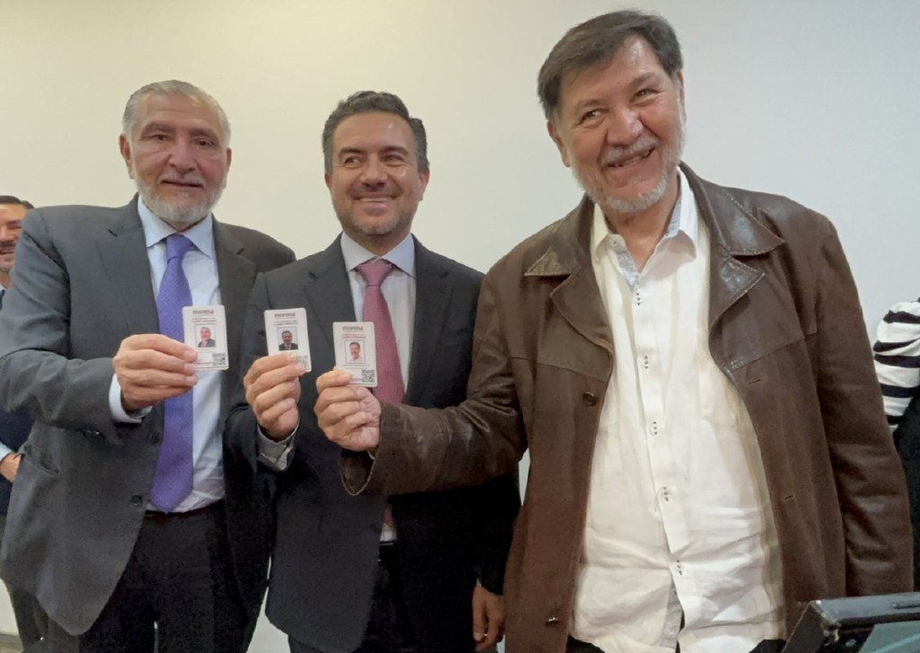 Adán Augusto, Miguel Yunes y Gerardo Fernández Noroña, anteayer