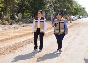 Con la pavimentación de un nuevo tramo de la avenida Constituyentes se beneficiarán más de 48 mil playenses: Estefanía Mercado