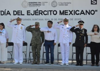 Conmemoran en Solidaridad el “Día del Ejército Mexicano”