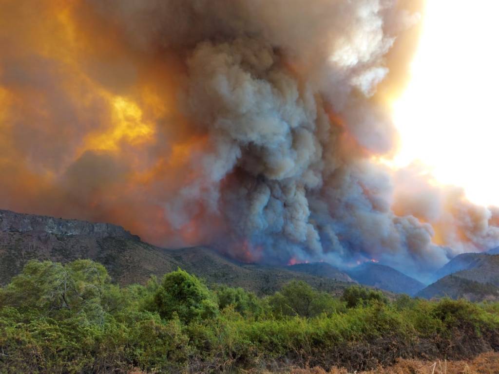 Incendio en la Patagonia