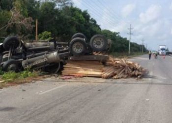accidente en carretera 307