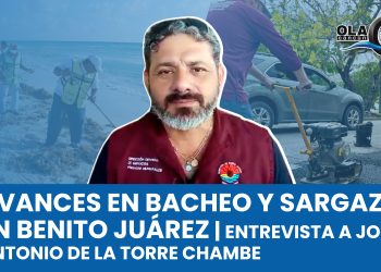 Bacheo y sargazo Benito Juárez