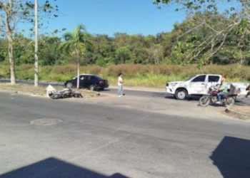 arrolla motociclista Chetumal