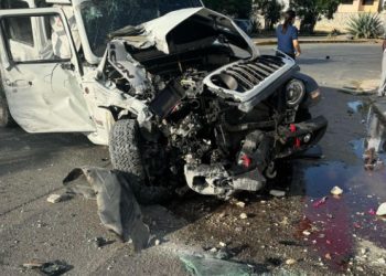 choque en residencial Santa Fe