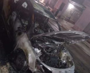 incendio de camioneta