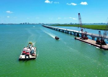 Anuncia Mara Lezama 74.60% de avance físico en el puente vehicular Nichupté