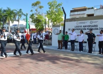 Conmemoran en Solidaridad el LXXXVII aniversario de la Expropiación Petrolera