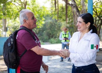 Cumple Estefanía Mercado con habitantes de El Pedregal; remodelan parque de la avenida 90 Norte