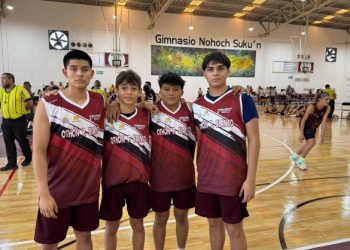 Cumplen atletas quintanarroenses en la disciplina de básquetbol 3×3 de los Juegos Deportivos Estatales 2025