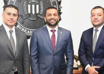 García Harfuch se reúne con el director del FBI en EE.UU.