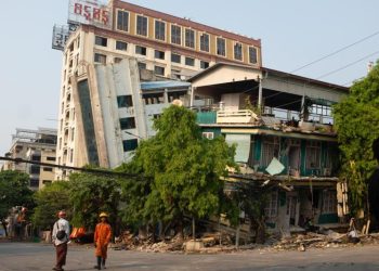 La junta militar eleva a mil 644 los muertos por el sismo en Myanmar