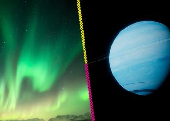 Las hermosas auroras de Neptuno captadas por primera vez