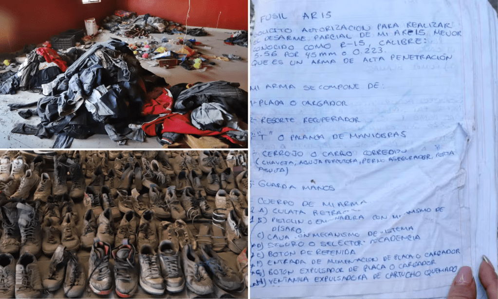 En el Rancho Izaguirre de Teuchitlán hallan libreta con lecciones del CJNG a sicarios reclutados, Guerreros Buscadores exhiben lo que dicen