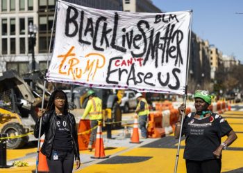 Washington elimina el mural ‘Black Lives Matter’ tras las presiones del partido de Trump
