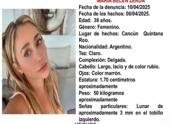 Continúa búsqueda de mujer argentina desaparecida en Benito Juárez; FGE mantiene operativos activos
