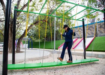 Otro espacio rescatado para el pueblo, Estefanía Mercado entrega el renovado Parque de la Noventa